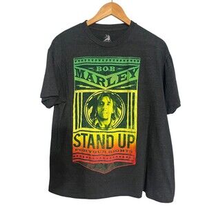 Bob Marley Stand Up for Your Rights Rasta Graphic T-shirt Men's L